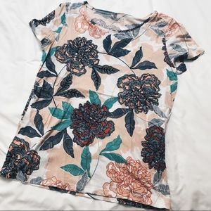 🗣 LAST CALL Embroidered floral tee